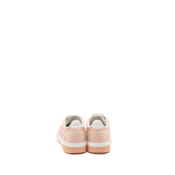Chanel Size 37.5 CC Logo Sneakers Cotton Light Pink/White