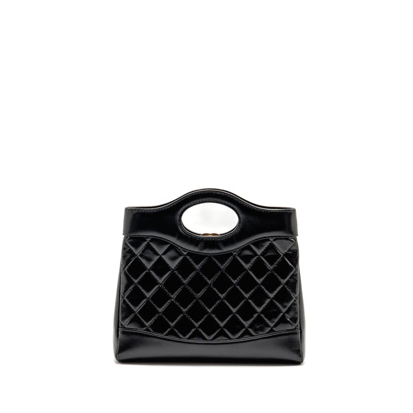 Chanel Mini 31 Bag Shiny Calfskin Black LGHW (Microchip)