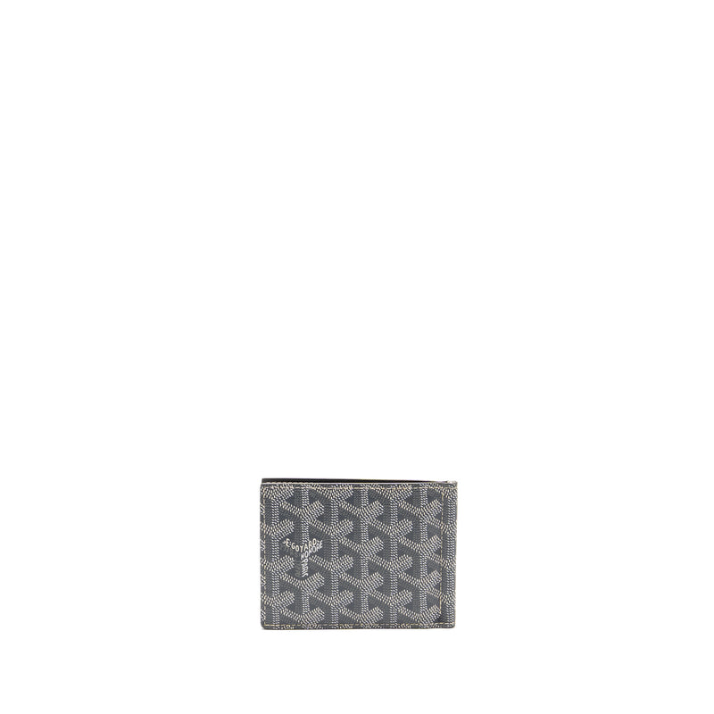 Goyard Saint-Thomas Bifold Money Clip Card Holder Goyardine Canvas Grey
