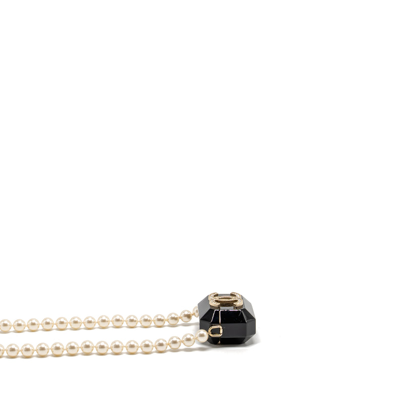 Chanel AirPods Case with Pearl Chain Black LGHW