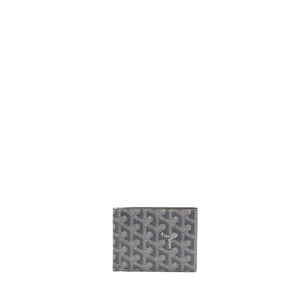 Goyard Saint-Thomas Bifold Money Clip Card Holder Goyardine Canvas Grey