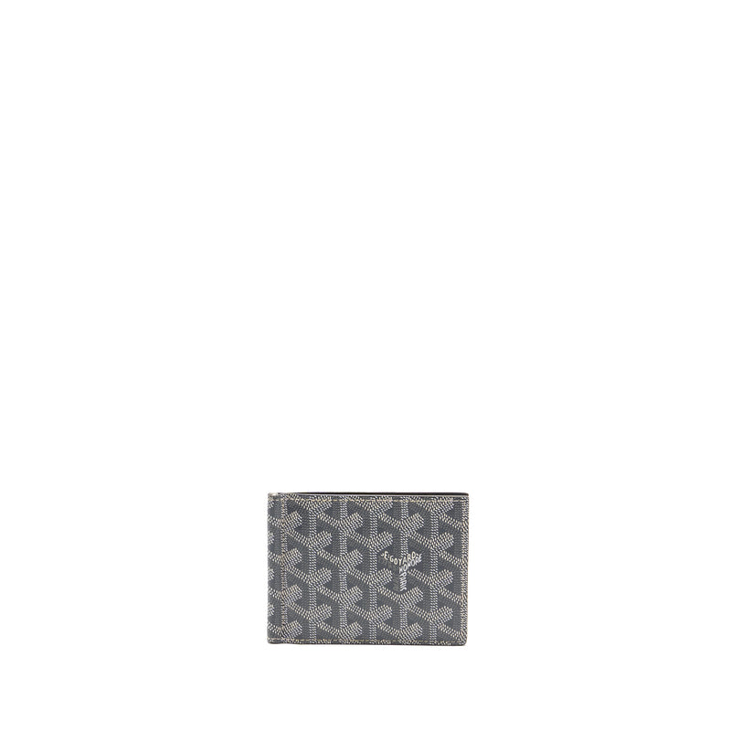 Goyard Saint-Thomas Bifold Money Clip Card Holder Goyardine Canvas Grey