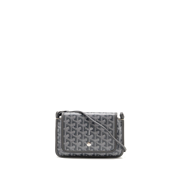Goyard Portefeuille Pochette Plumet goyardine canvas / calfskin grey SHW
