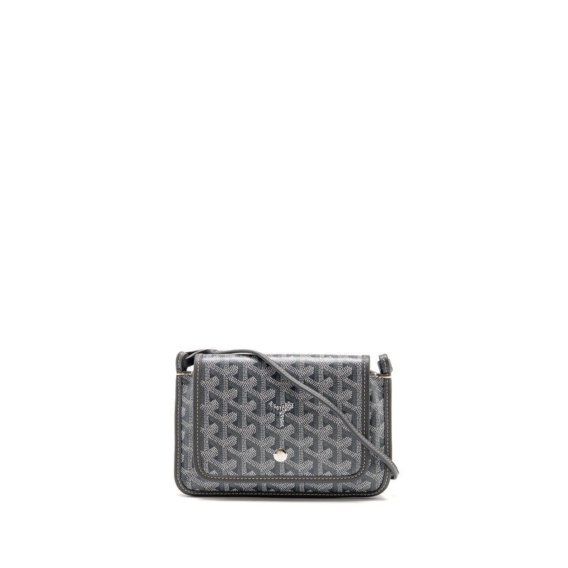 Goyard Portefeuille Pochette Plumet goyardine canvas / calfskin grey SHW
