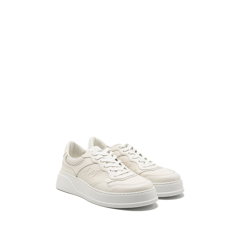 Gucci size 10.5 GG trainer supreme canvas white