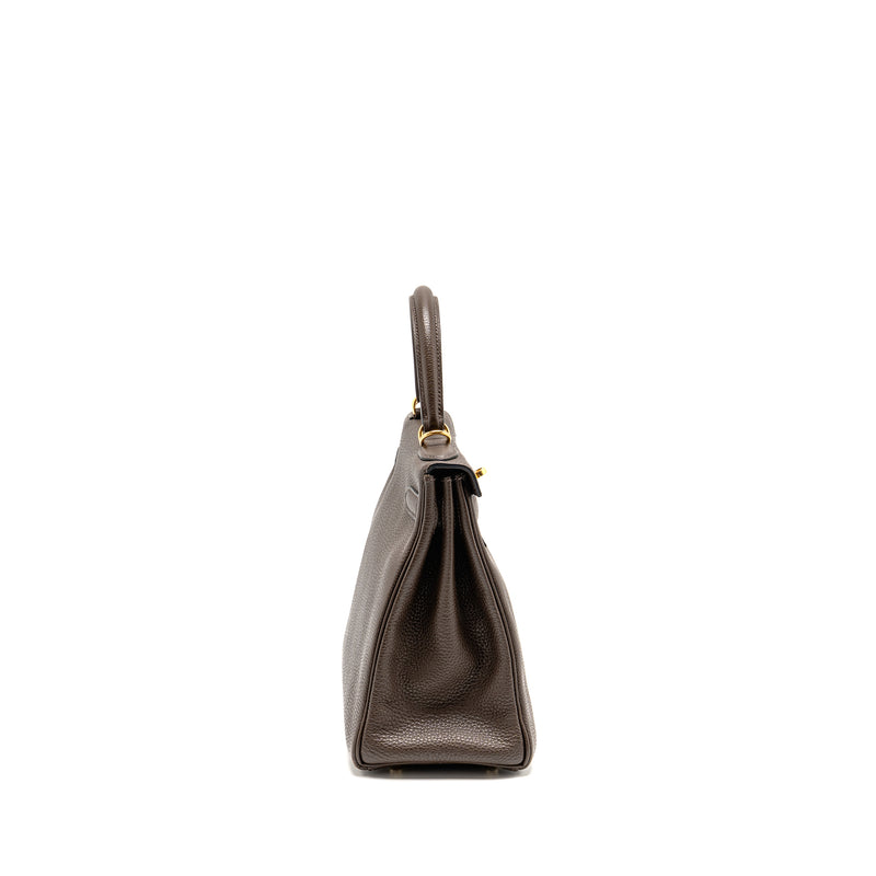 Hermes Kelly 28 Togo C4 Ecorce GHW Stamp Square R