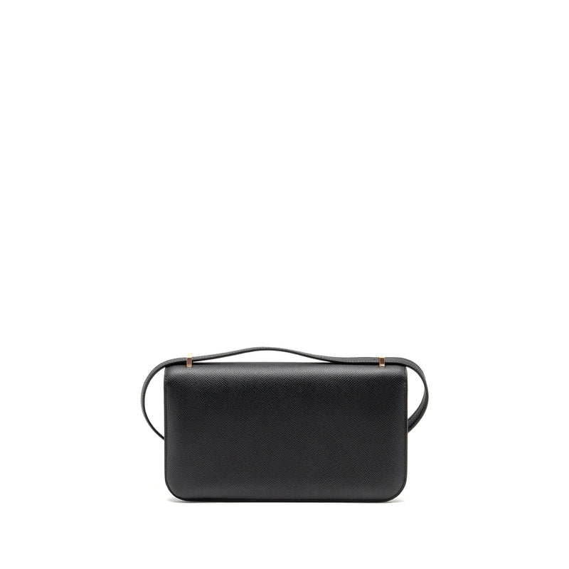 Hermes Constance Elan Epsom Black RGHW Stamp K