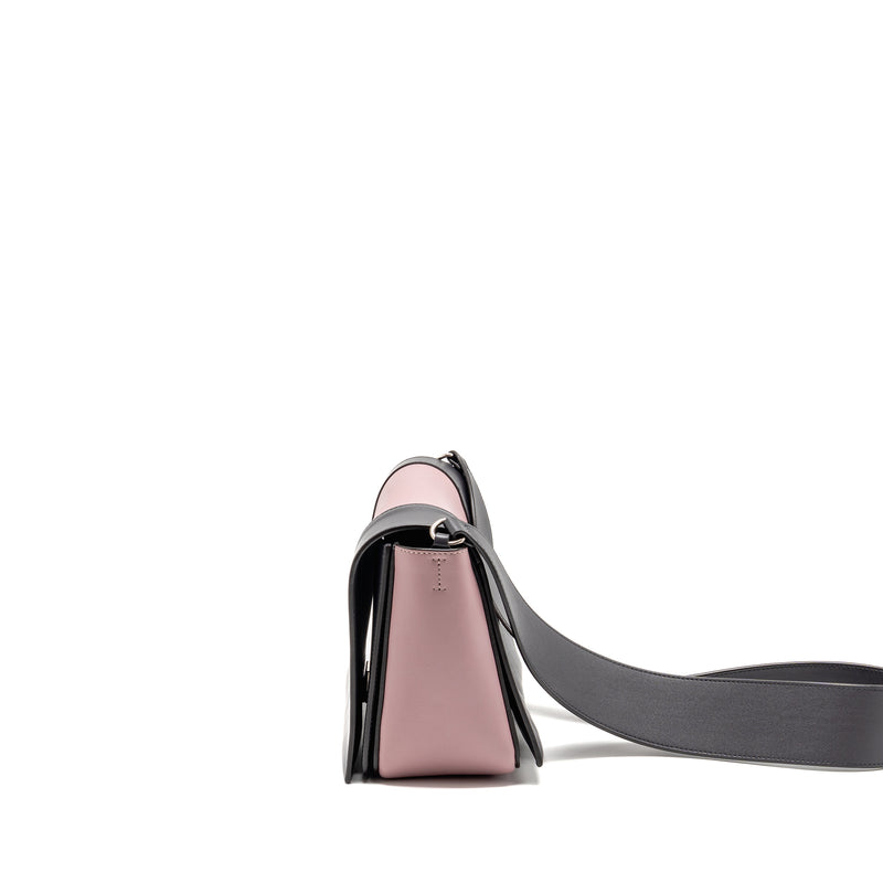 Celine Frame Bag Calfskin Pink/Grey SHW