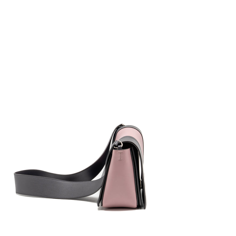Celine Frame Bag Calfskin Pink/Grey SHW