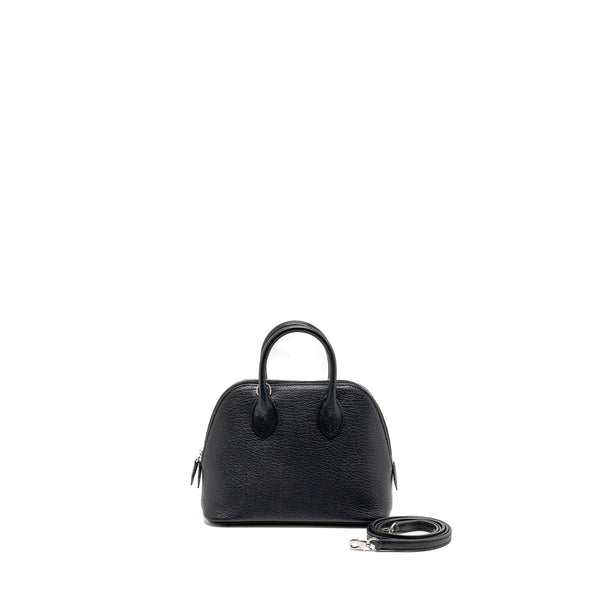Hermes mini bolide chevre Mysore black SHW Stamp W