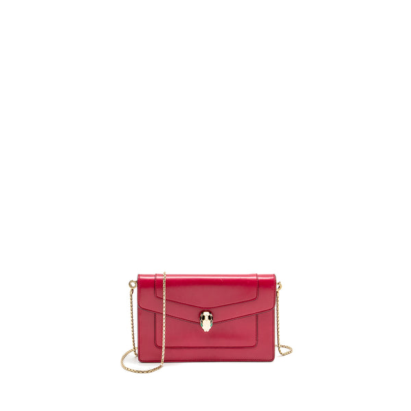 Bvlgari Serpenti Forever Chain Bag Calfskin Pink LGHW