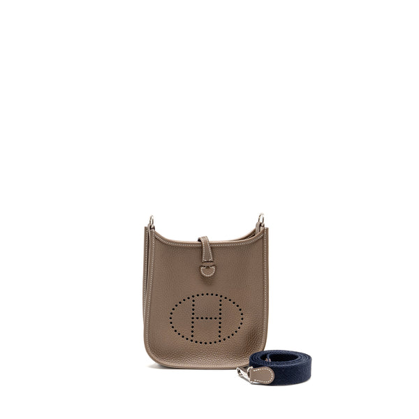 Hermes Mini Evelyne clemence etoupe SHW stamp D