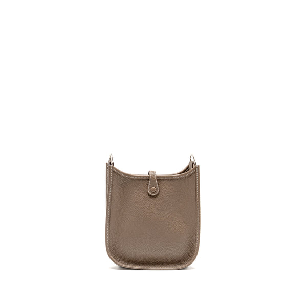 Hermes Mini Evelyne clemence etoupe SHW stamp D