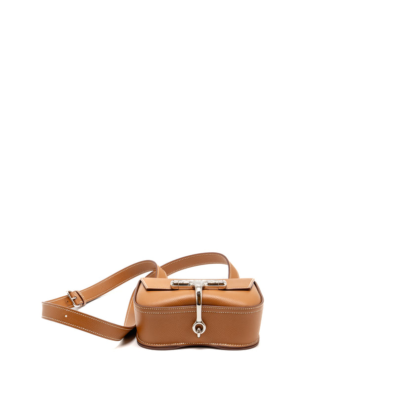 Hermes Della Cavalleria Mini Bag Epsom Gold SHW Stamp Z