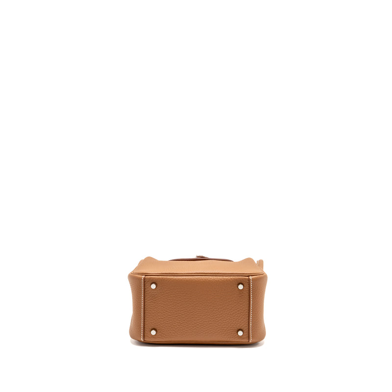 HERMES Mini Lindy II Clemence Gold SHW Stamp W