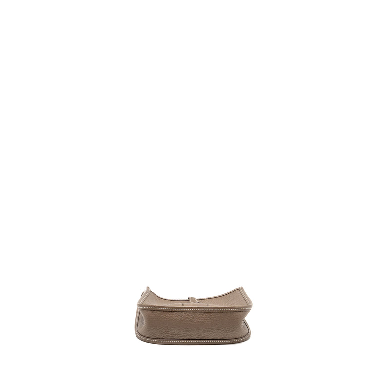 Hermes Mini Evelyne clemence etoupe SHW stamp D