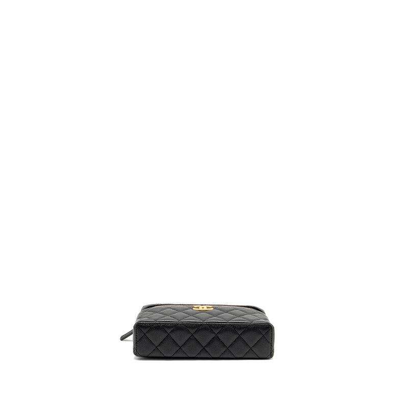 Chanel Top handle Vanity Bag with Chain Caviar Black GHW (Microchip)