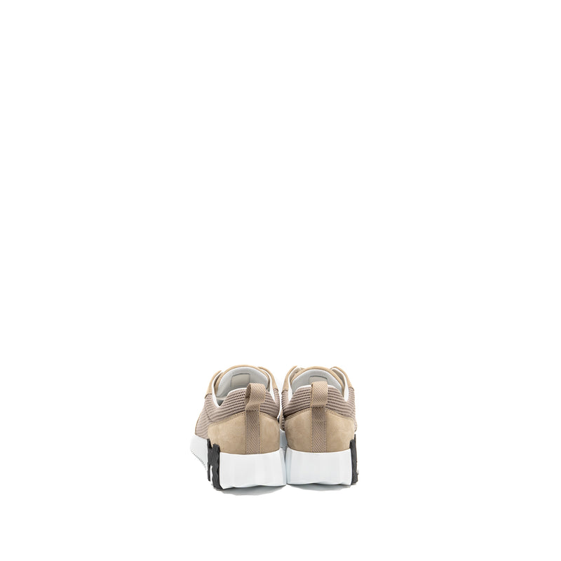 Hermes Size 35 Bouncing Sneaker Mesh/Suede Goatskin Beige Camel