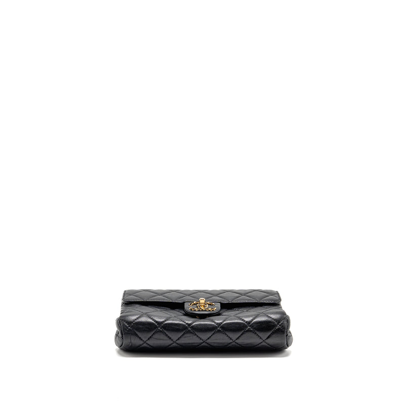 Chanel 22c Quilted Flap Bag Lambskin Black GHW (microchip)