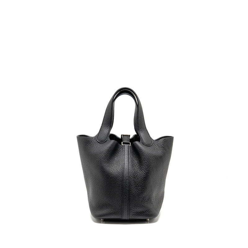 Hermes Picotin 18 lock bag clemence black SHW stamp Y