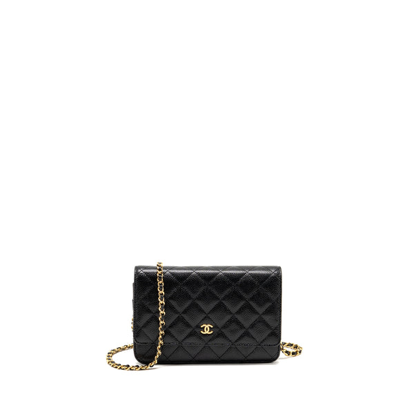 CHANEL Classic Wallet on Chain Caviar Black GHW