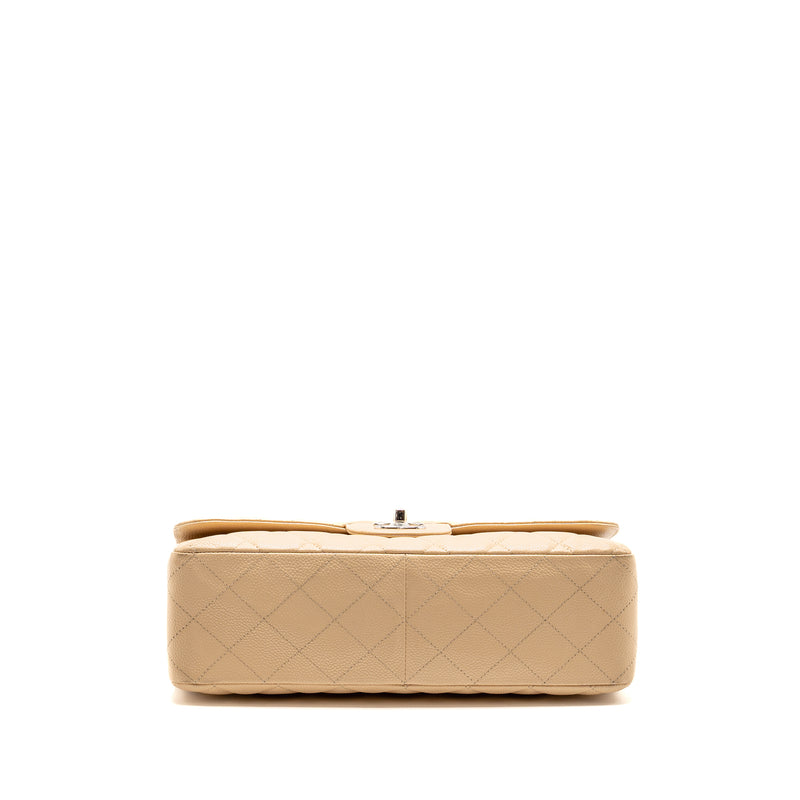Chanel Jumbo Classic Single Flap Bag Caviar Beige SHW