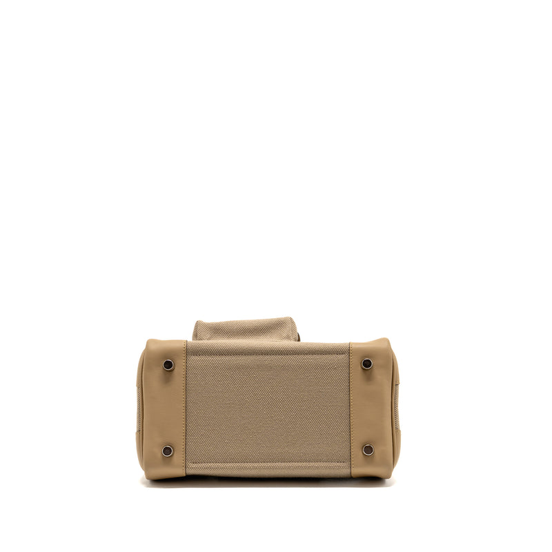 Hermes Birkin 25 Cargo Toile Goeland/Swift Beige Marfa/poussiere SHW Stamp K