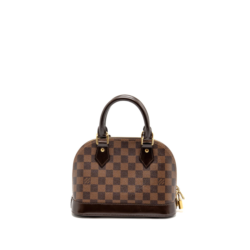 Louis Vuitton alma bb damier ebene GHW