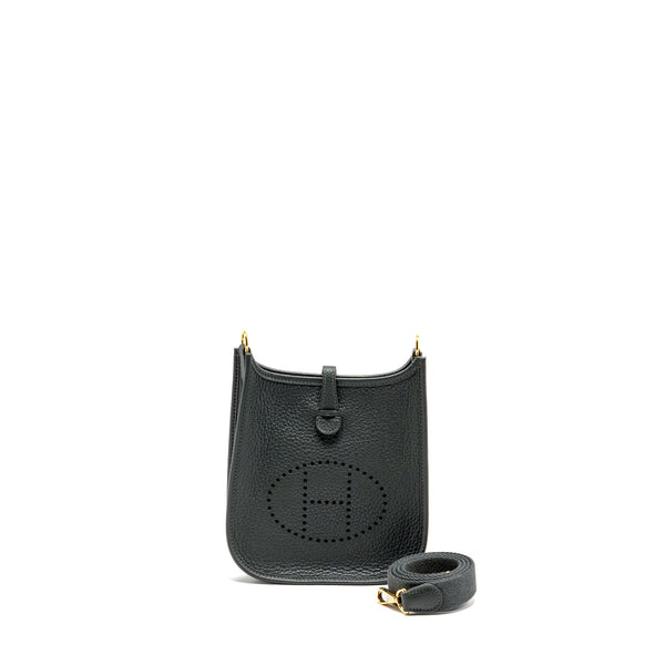 Hermes Mini Evelyne clemence Vert Mangrove GHW stamp K