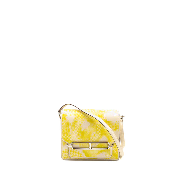 Hermes Mini Roulis Limited Edition Circuit 24 Faubourg Swift Nata/Lime/Jaune Bourgeon/Jaune Poussin SHW STAMP U