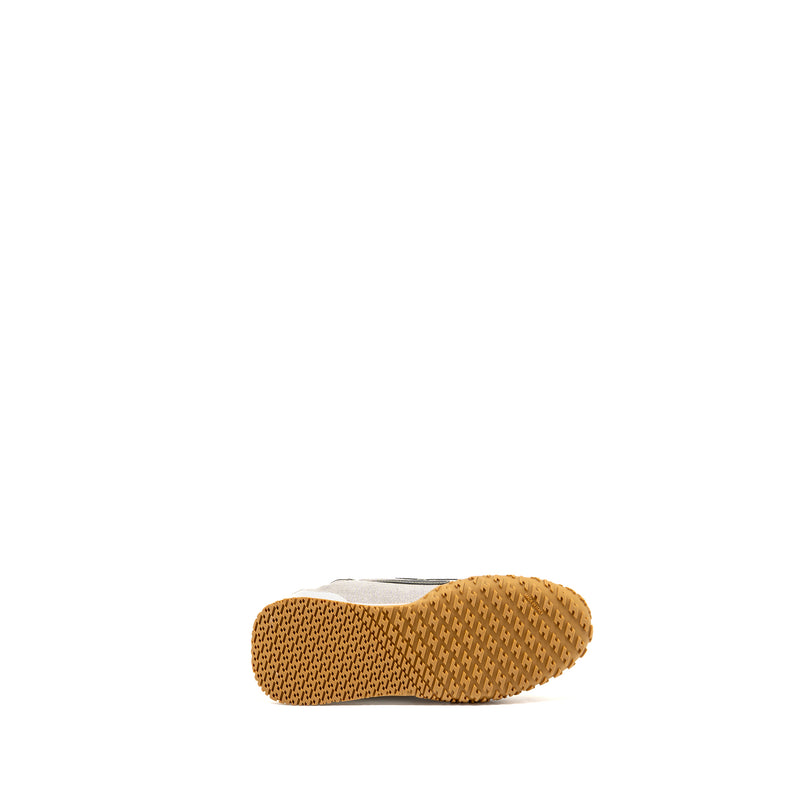 Hermes Size 35 Jet Sneaker Canvas/Suede Goatskin/Calfskin Multicolour Prunoir