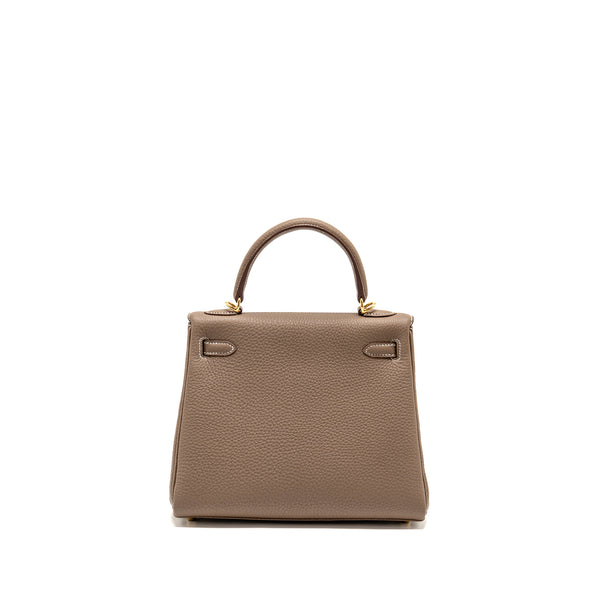 Hermes Kelly 25 Togo Etoupe GHW Stamp K
