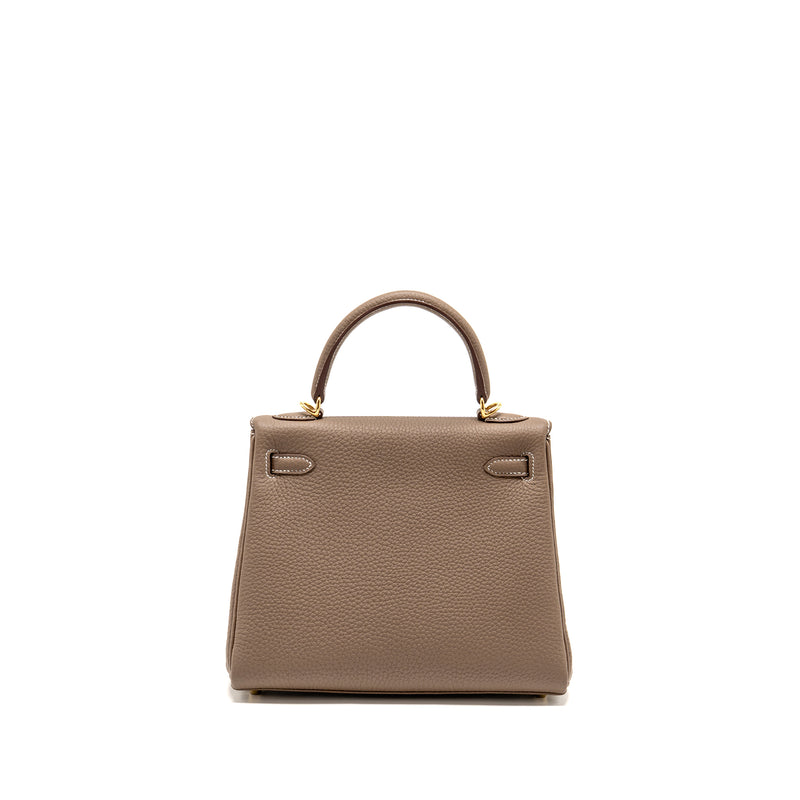 Hermes Kelly 25 Togo Etoupe GHW Stamp K