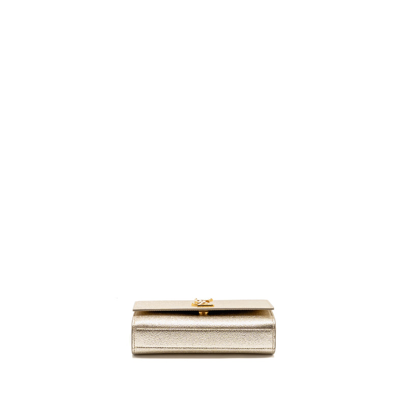 SAINT LAURENT/YSL Small Kate Bag Grained Calfskin Gold GHW