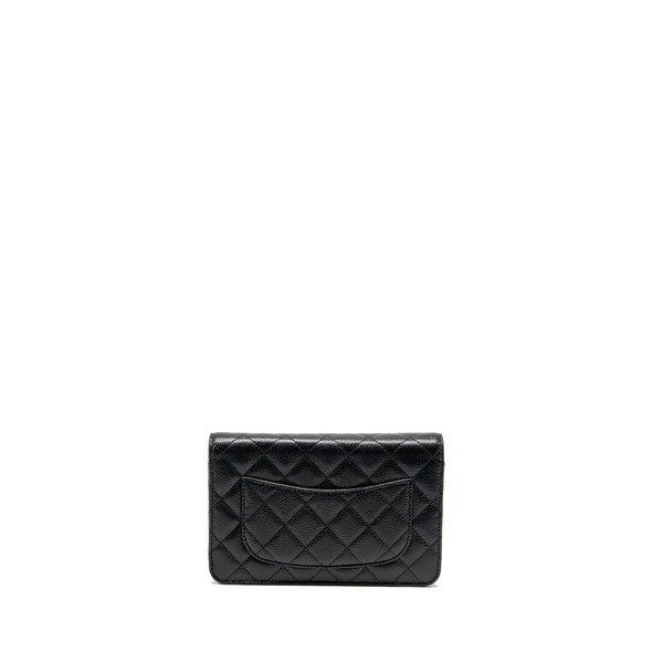 CHANEL Classic Wallet on Chain Caviar Black GHW