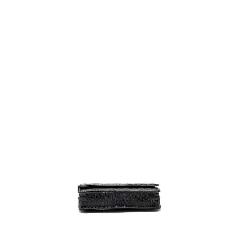 CHANEL Classic Wallet on Chain Caviar Black GHW