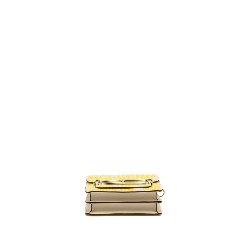 Hermes Mini Roulis Limited Edition Circuit 24 Faubourg Swift Nata/Lime/Jaune Bourgeon/Jaune Poussin SHW STAMP U