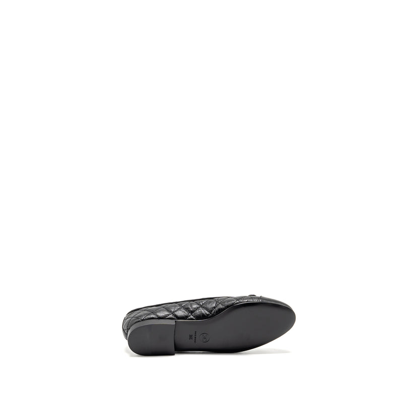 Chanel Size 36 Ballerinas Aged Calfskin Black