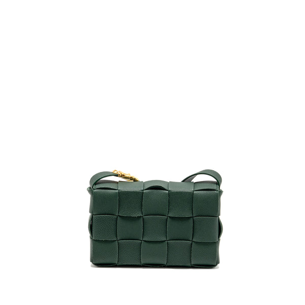 Bottega Veneta small cassette bag charm strap limited edition calfskin green GHW