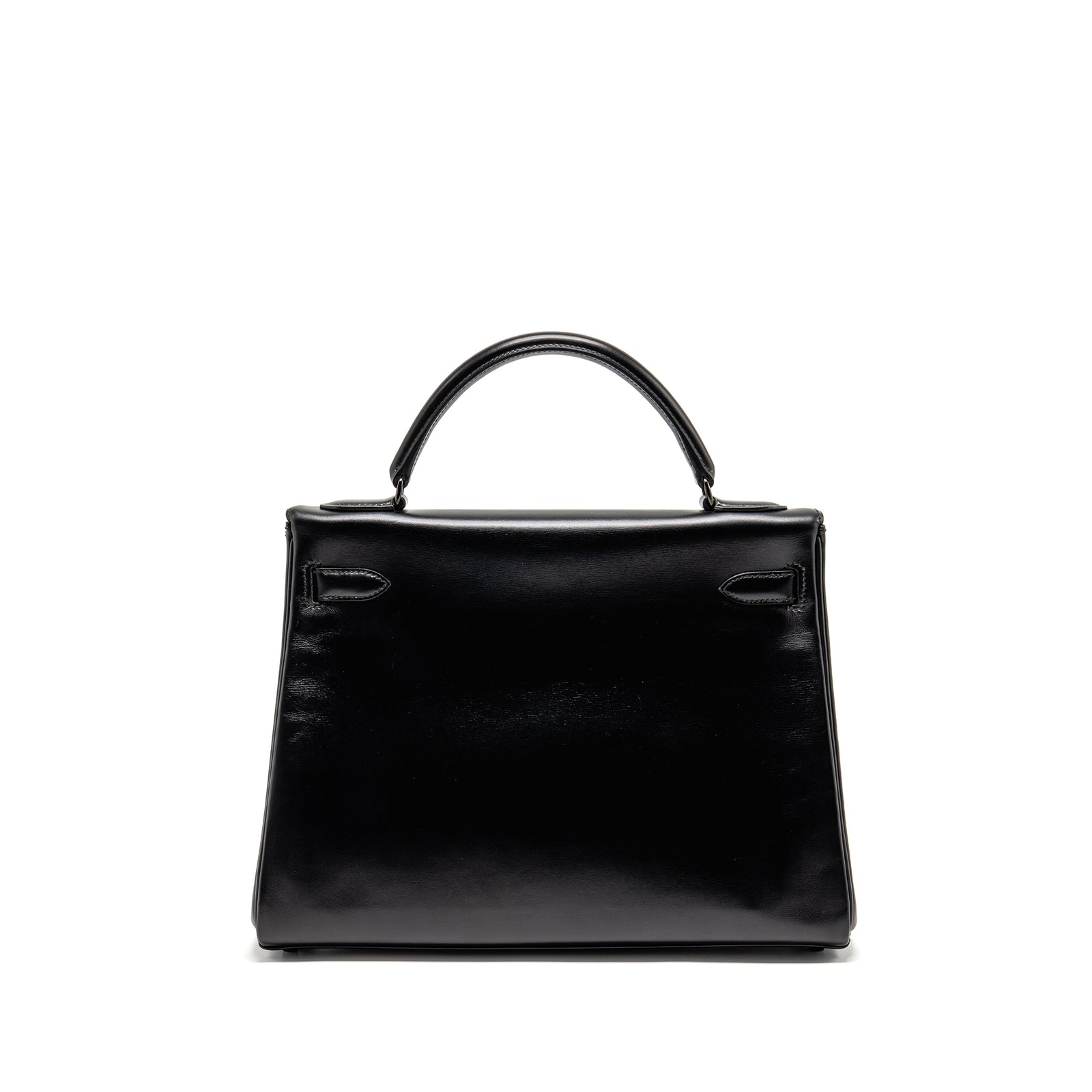 Hermes Kelly 32 Box So Black Stamp Square N