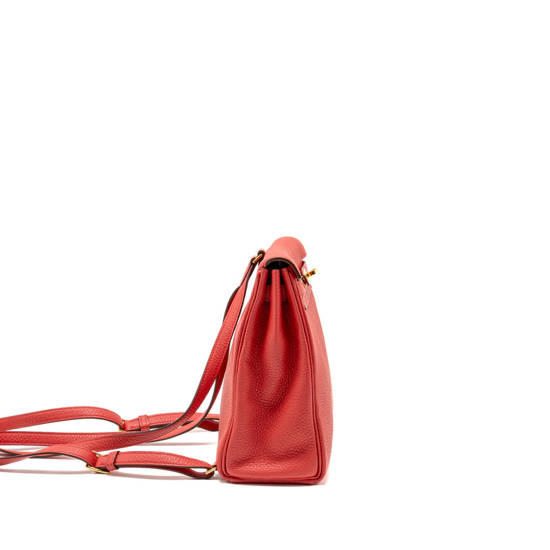 Hermes Kelly Ado Backpack Clemence A5 Bougainvillea GHW Stamp Y