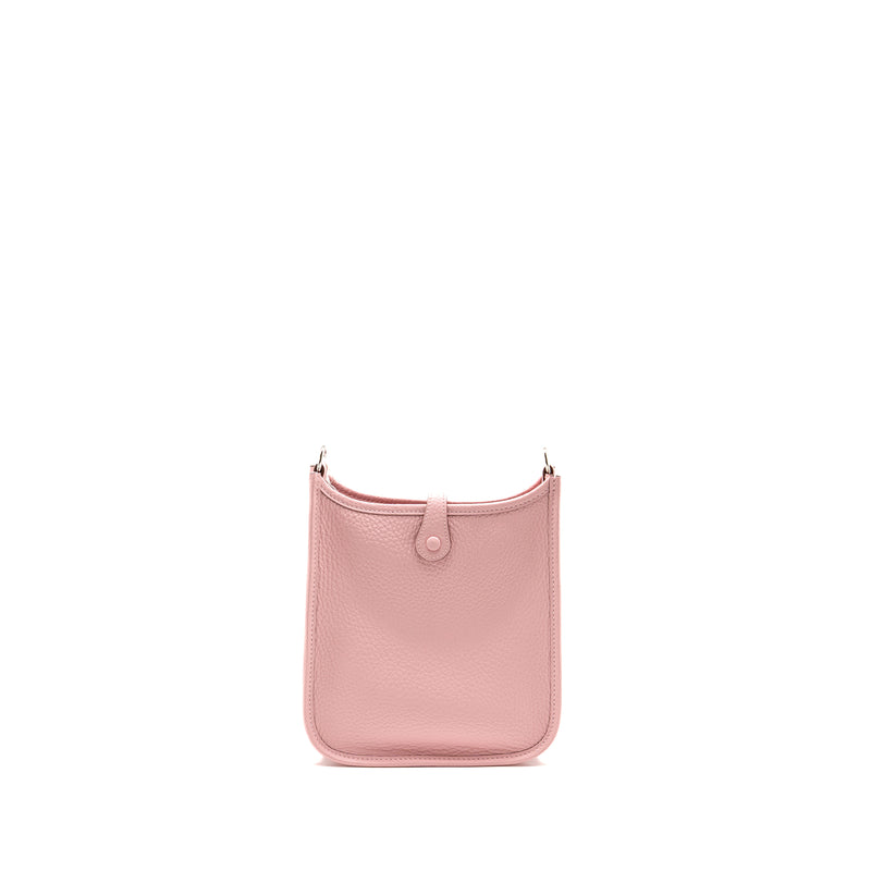 Hermes Mini Evelyne Clemence Rose Sakura SHW Stamp K
