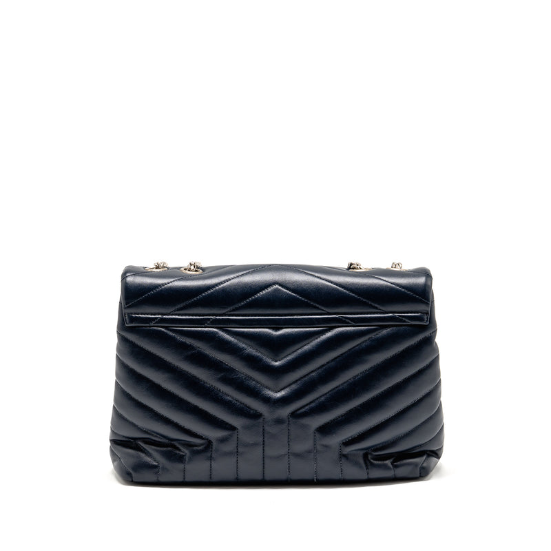 Saint Laurent/YSL Medium Lou Lou Bag Calfskin Dark Blue SHW