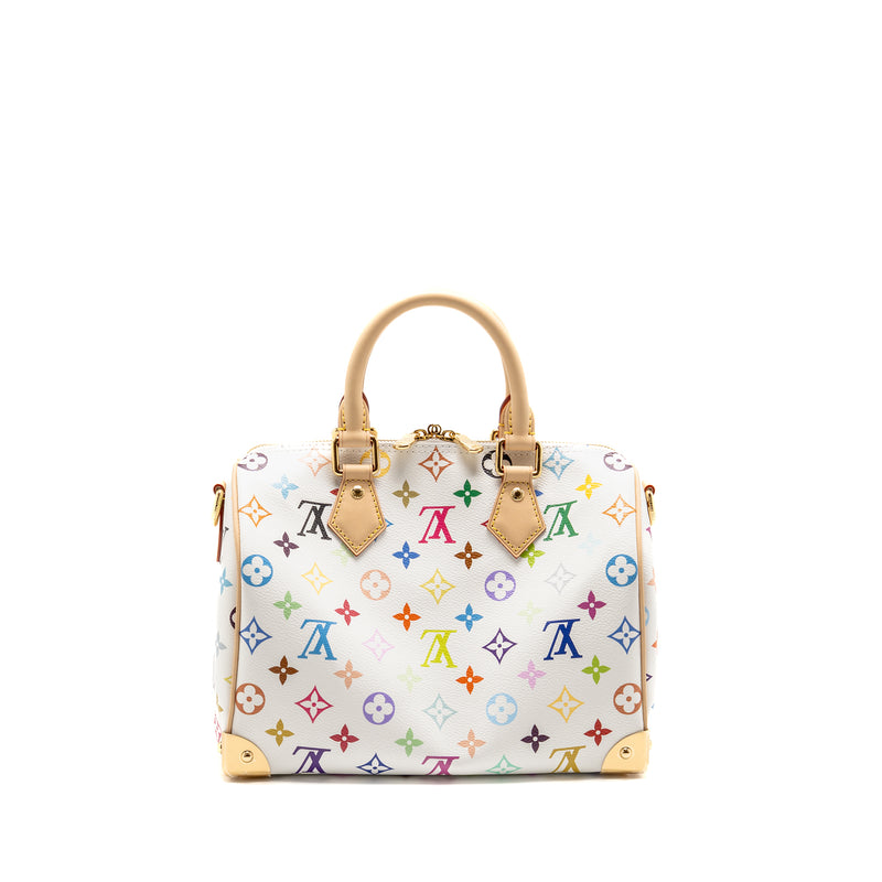 LOUIS VUITTON x Takashi Murakami SPEEDY BANDOULIÈRE 25 MONOGRAM CANVAS WHITE/ MULTICOLOUR GHW