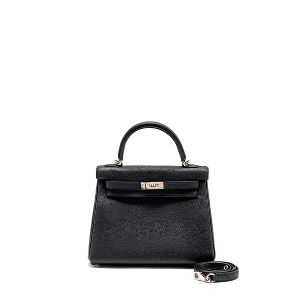 Hermes Kelly 25 Togo Black SHW stamp W