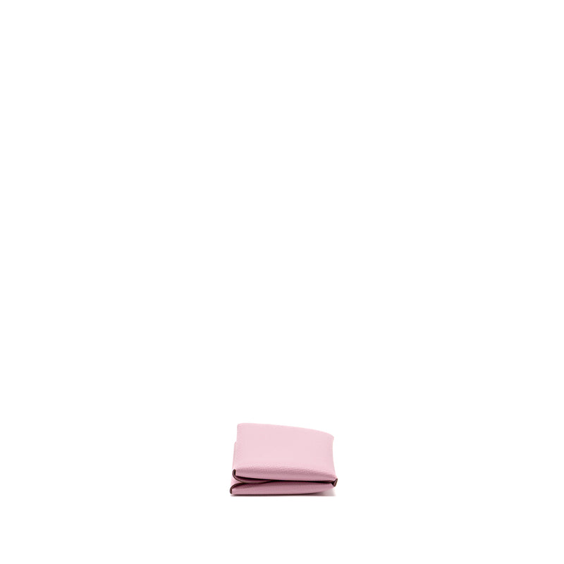 Hermes Calvi Duo Card Holder Epsom X9 Mauve Sylvestre Stamp B