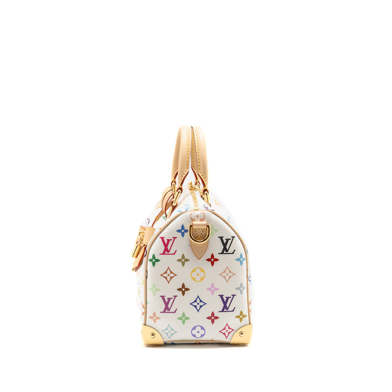 LOUIS VUITTON x Takashi Murakami SPEEDY BANDOULIÈRE 25 MONOGRAM CANVAS WHITE/ MULTICOLOUR GHW