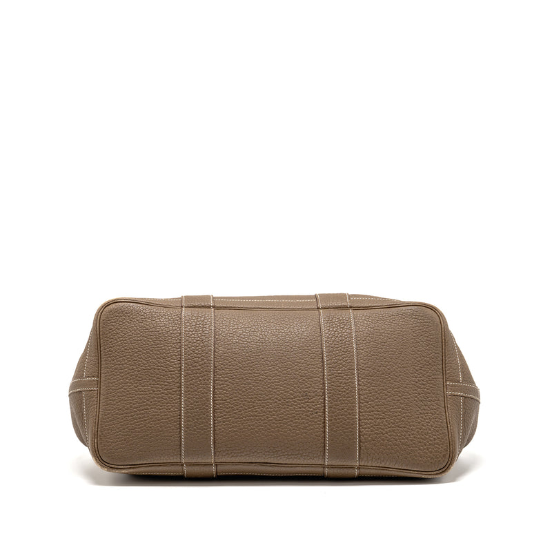 Hermes garden party 36 clemence etoupe SHW stamp square Q