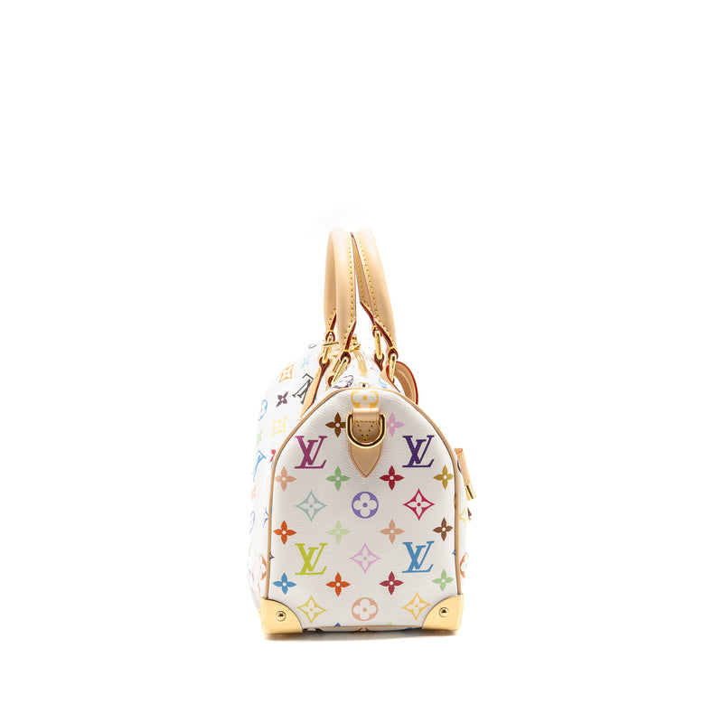 LOUIS VUITTON x Takashi Murakami SPEEDY BANDOULIÈRE 25 MONOGRAM CANVAS WHITE/ MULTICOLOUR GHW