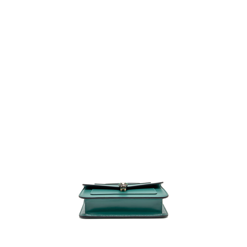 Bvlgari Serpenti Forever Wallet on Chain Calfskin Green LGHW